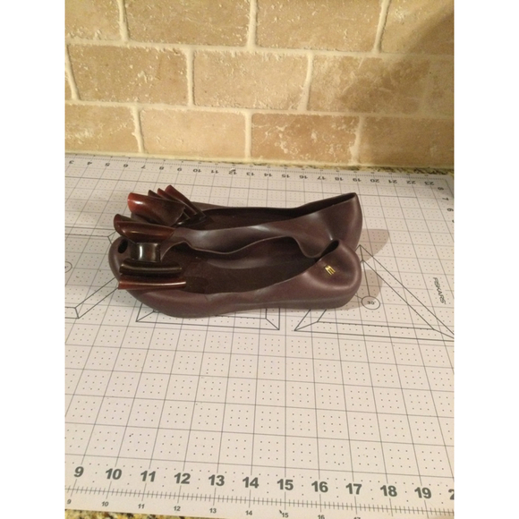 Women's Melissa Ballet Flats Size 8 Brown - Picture 2 of 4